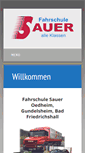Mobile Screenshot of fahrschulesauer.de