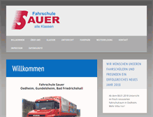 Tablet Screenshot of fahrschulesauer.de